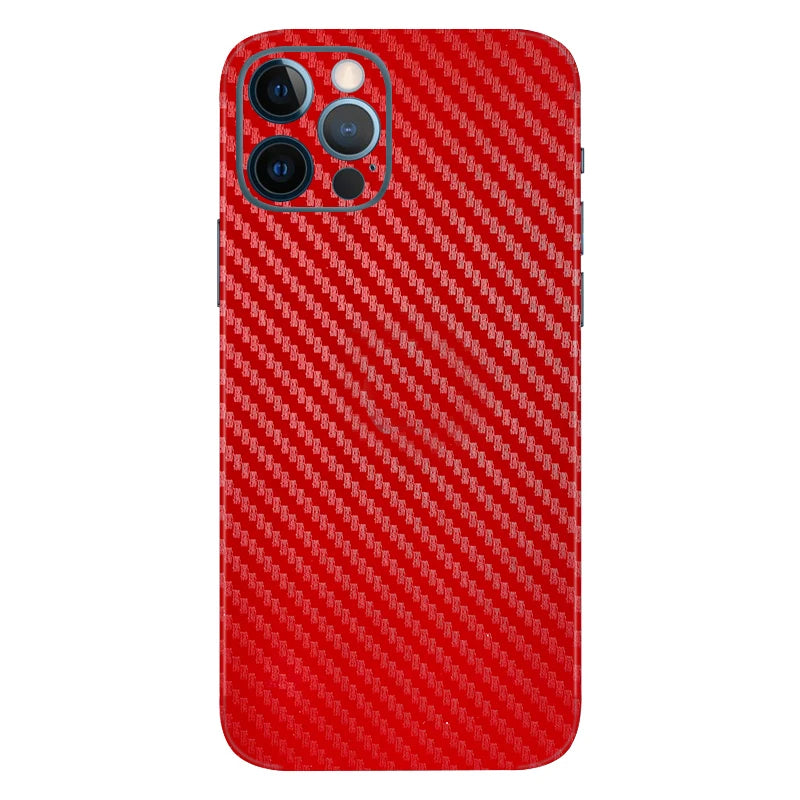 3D Carbon Fiber Skins Film Wrap Phone Back Sticker For iPhone 13 Pro Max 12 Mini SE 2020 11 Pro Max XS MAX XR X 8 7 6S Plus Skin