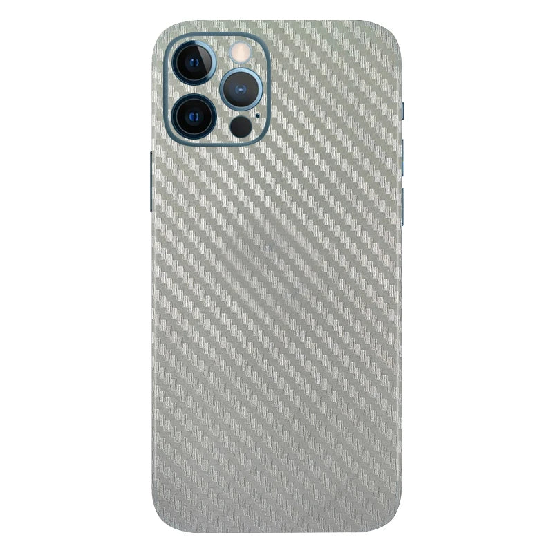 3D Carbon Fiber Skins Film Wrap Phone Back Sticker For iPhone 13 Pro Max 12 Mini SE 2020 11 Pro Max XS MAX XR X 8 7 6S Plus Skin