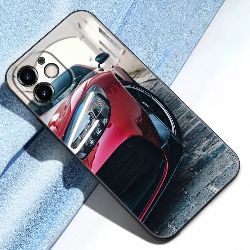 Sports car Phone Case For Apple iPhone 13 12 Mini 11 Pro Max XR X XS MAX 6 6S 7 8 Plus 5 5S SE 2020 Black Cover Coque Funda