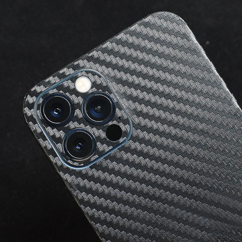 3D Carbon Fiber Skins Film Wrap Phone Back Sticker For iPhone 13 Pro Max 12 Mini SE 2020 11 Pro Max XS MAX XR X 8 7 6S Plus Skin