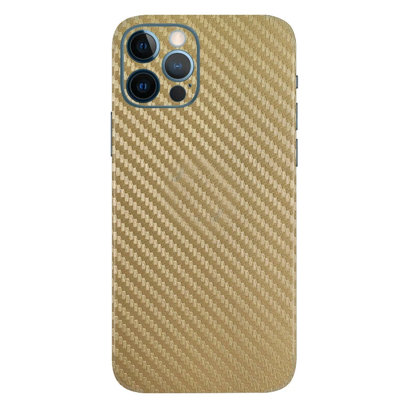 3D Carbon Fiber Skins Film Wrap Phone Back Sticker For iPhone 13 Pro Max 12 Mini SE 2020 11 Pro Max XS MAX XR X 8 7 6S Plus Skin