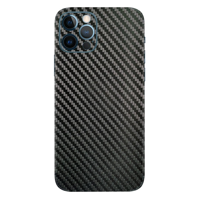3D Carbon Fiber Skins Film Wrap Phone Back Sticker For iPhone 13 Pro Max 12 Mini SE 2020 11 Pro Max XS MAX XR X 8 7 6S Plus Skin