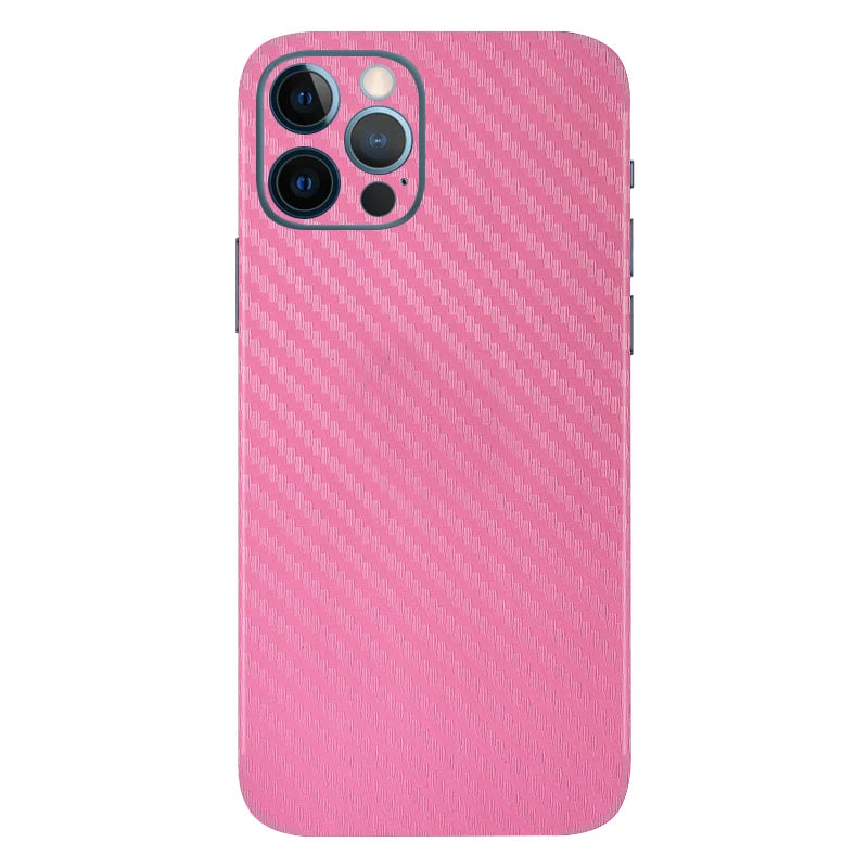 3D Carbon Fiber Skins Film Wrap Phone Back Sticker For iPhone 13 Pro Max 12 Mini SE 2020 11 Pro Max XS MAX XR X 8 7 6S Plus Skin