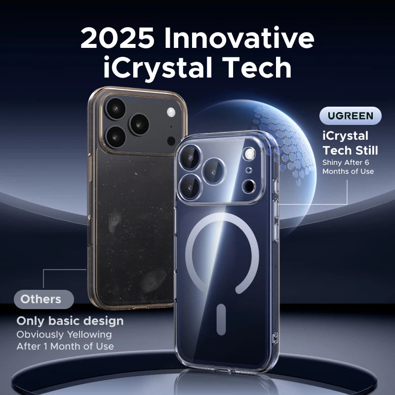 UGREEN Magnetic Case for iPhone 17 Pro Cases Shockproof Cover for iPhone 17 16 15 14 Pro Air 17pro max for Magsafe Macsafe Case