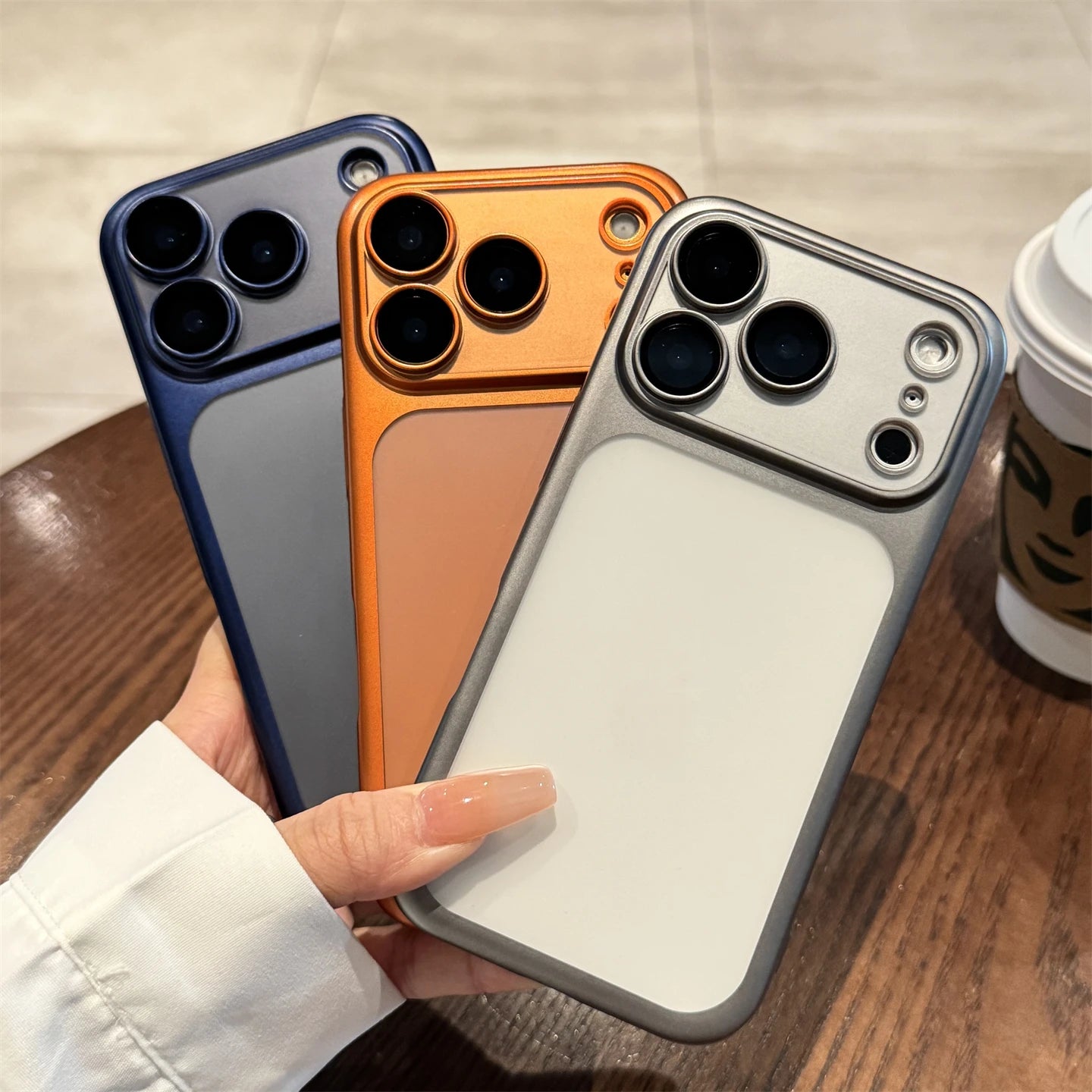 Luxury New Ultrathin UV Plating Matte Anti Slip 17 Pro Max Phone Case for iPhone 17 Lens Film Protect Translucent Hard PC Cover