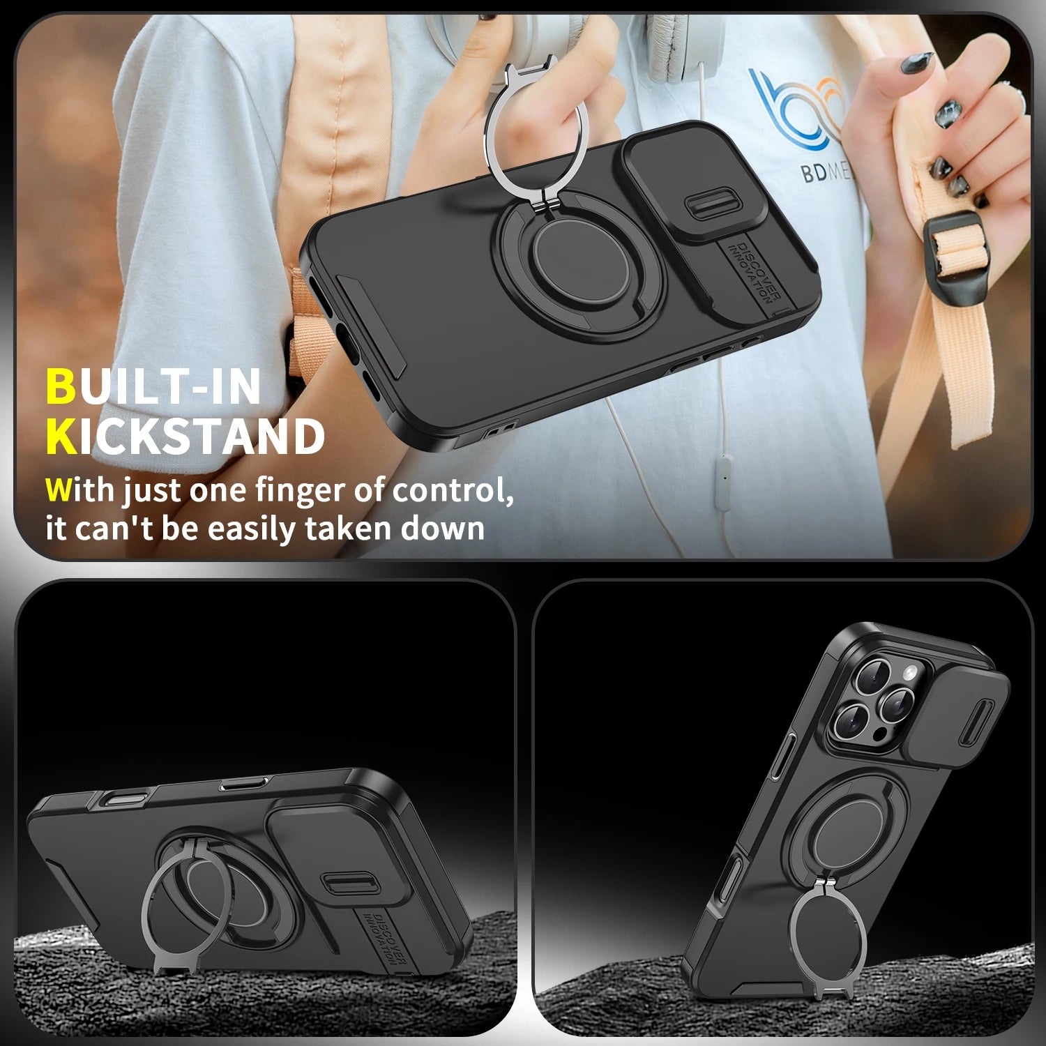 Luxury Magsafe Magnetic Wireless Charging Armor Case For iPhone 16 15 14 13 12 11 Pro Max Plus Slide Camera Protection PC Cover