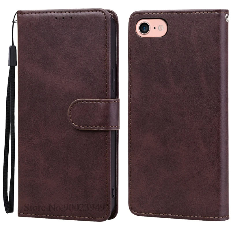 For iPhone SE 2020 Case Leather Flip Cover for iPhone 6 6S 7 8 Plus Cases Magnetic Wallet Phone Case For iPhon 6 6s Cover Coque