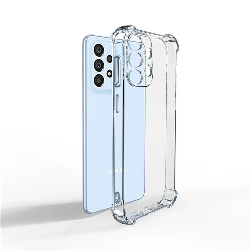 Clear Shockproof Phone Case For Samsung Galaxy S23 S22 S21 S20 FE Ultra S10 S9 S8 Plus S7 Edge Note 8 9 10 20 Plus Back Cover