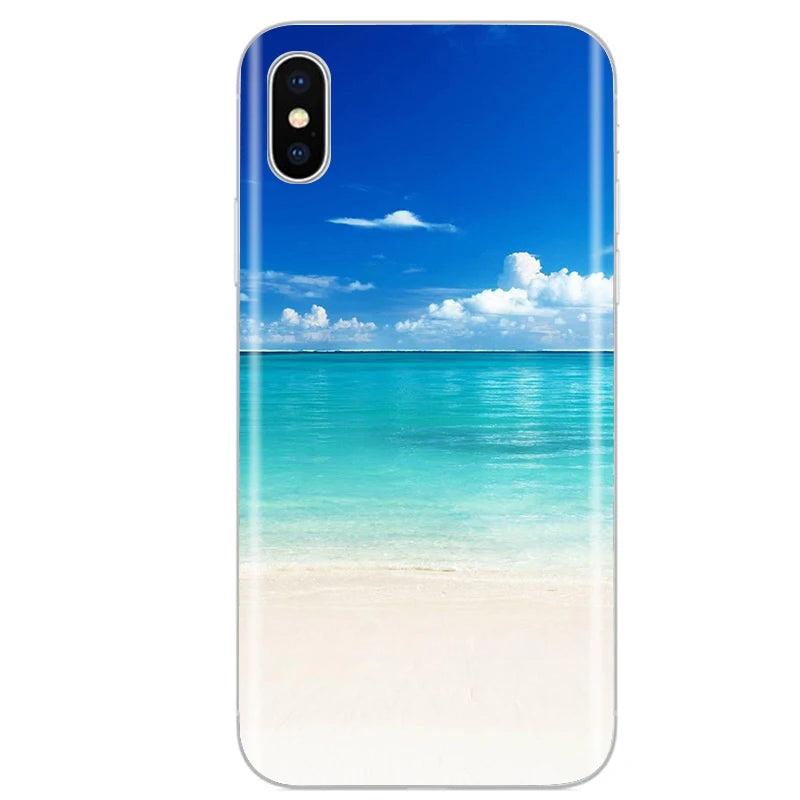 Cute Animal Flower Silicone Case for Iphone XR Case X Xs Max Simple Silicone Case for Iphone X Xs Max Xr Soft Cover Coque Shell