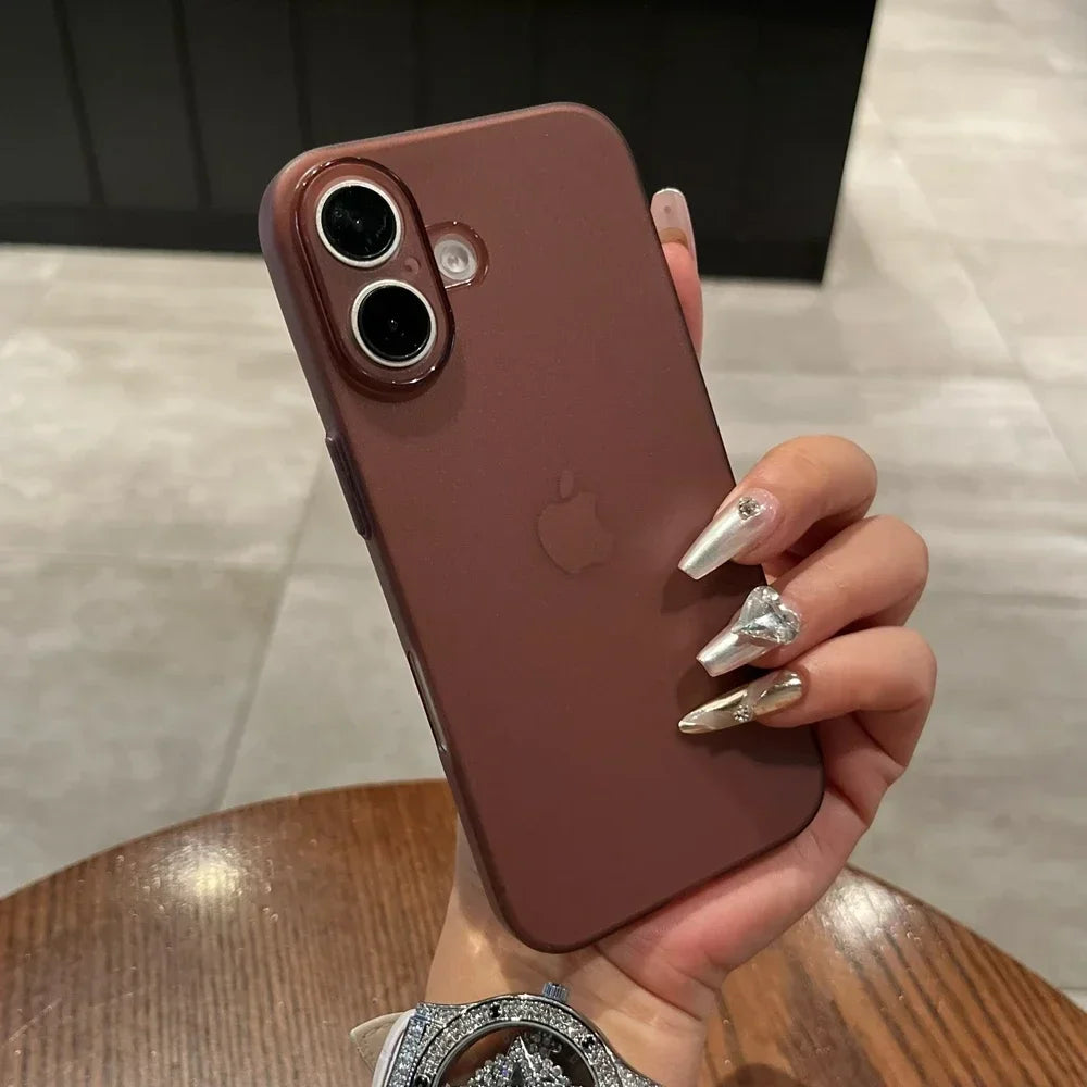 Ultra Thin PP Case For iPhone 17 16 15 14 13 12 11 Pro Max 16 15 Plus Matte Cover For iPhone 17 Air Slim Clear Shockproof Case