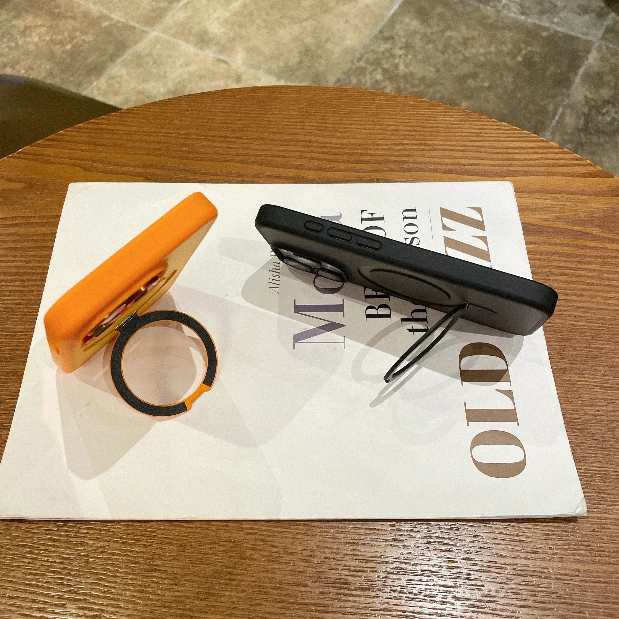 Matte Ring Holder Glass Lens Phone Case For iPhone 16 17 15 14 13 12 11 Pro Max For Magsafe Wireless Magnetic Hard Bumper Cover