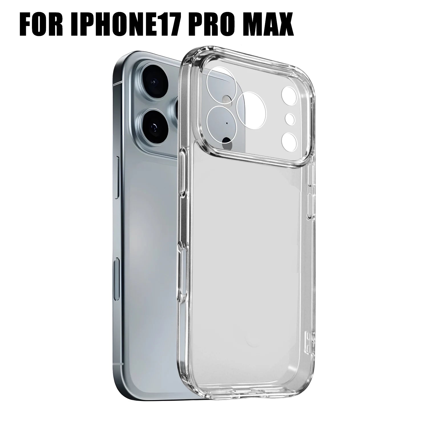 Transparent Phone Cases for IPhone 17/17 Air/17 Pro/17 ProMax Corner Protection Shockproof Anti-scratch Clear Phone Covers