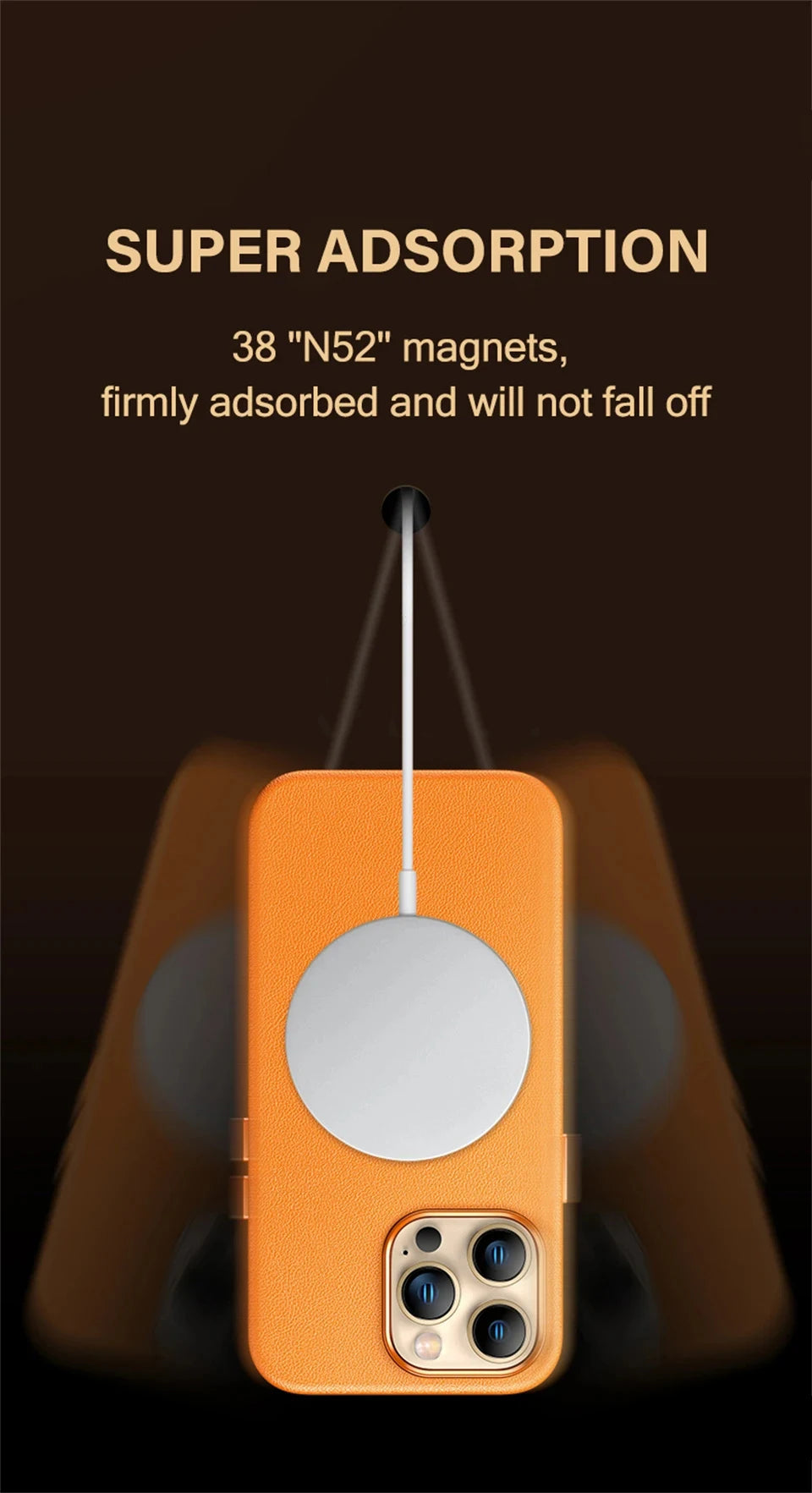 Official Original Animated Leather Cases for iPhone 16 13 14 15 Pro Max for Magsafe Magnetic Wireless Charging Cover For 15 Plus