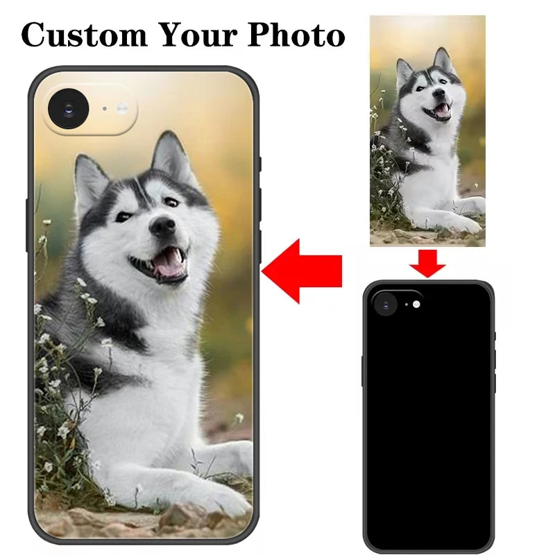 Custom Case for iPhone 16E 11 12 13 14 15 16 Pro X XR XS Max Mini 7 8 Plus SE 2020 2022 2016 DIY Personalize Picture Cover