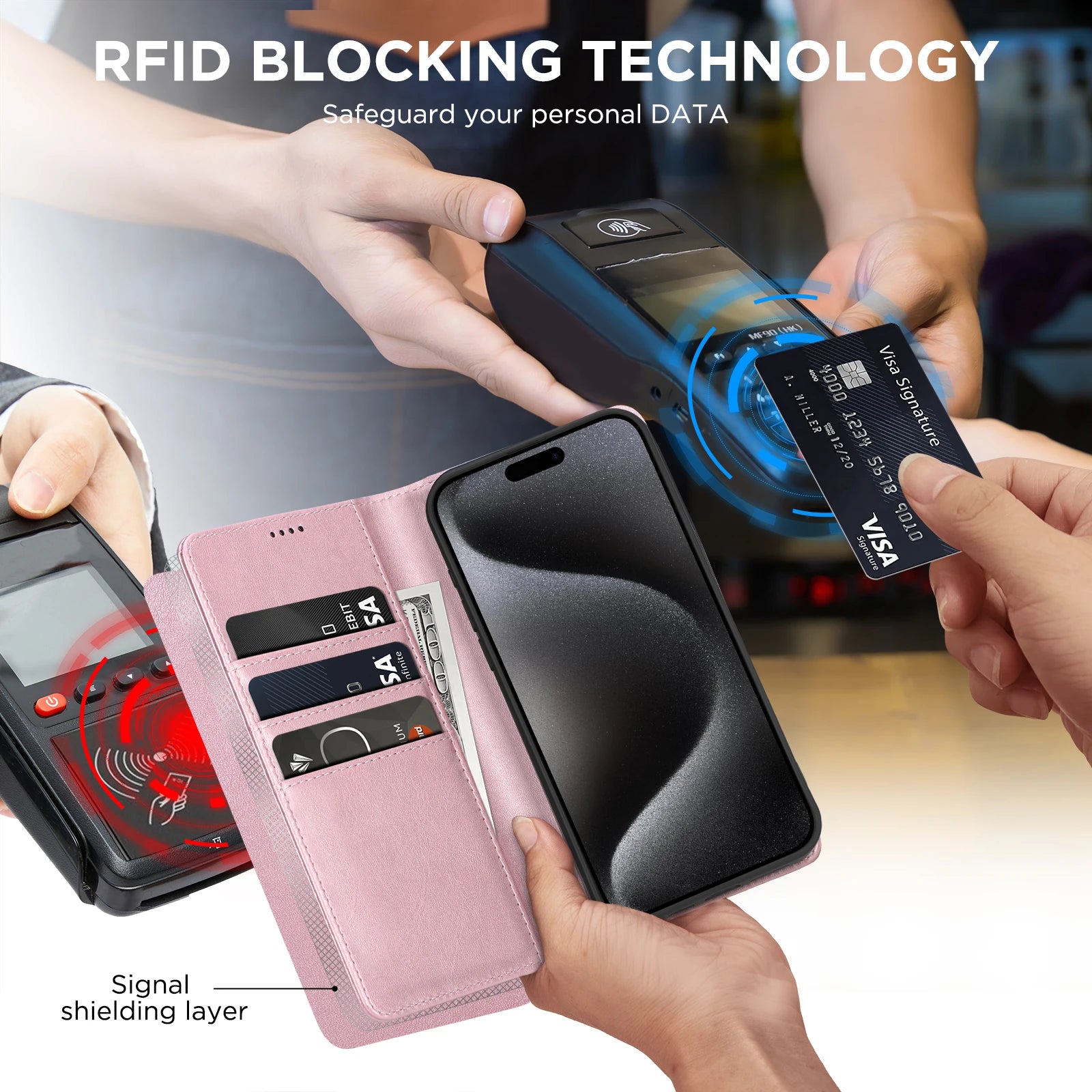 PU Leather Wallet Phone Case For iPhone 16E 16 Pro Max  15 Plus 14 13 12 Flip Cover Protective Magnetic With Picture Frame