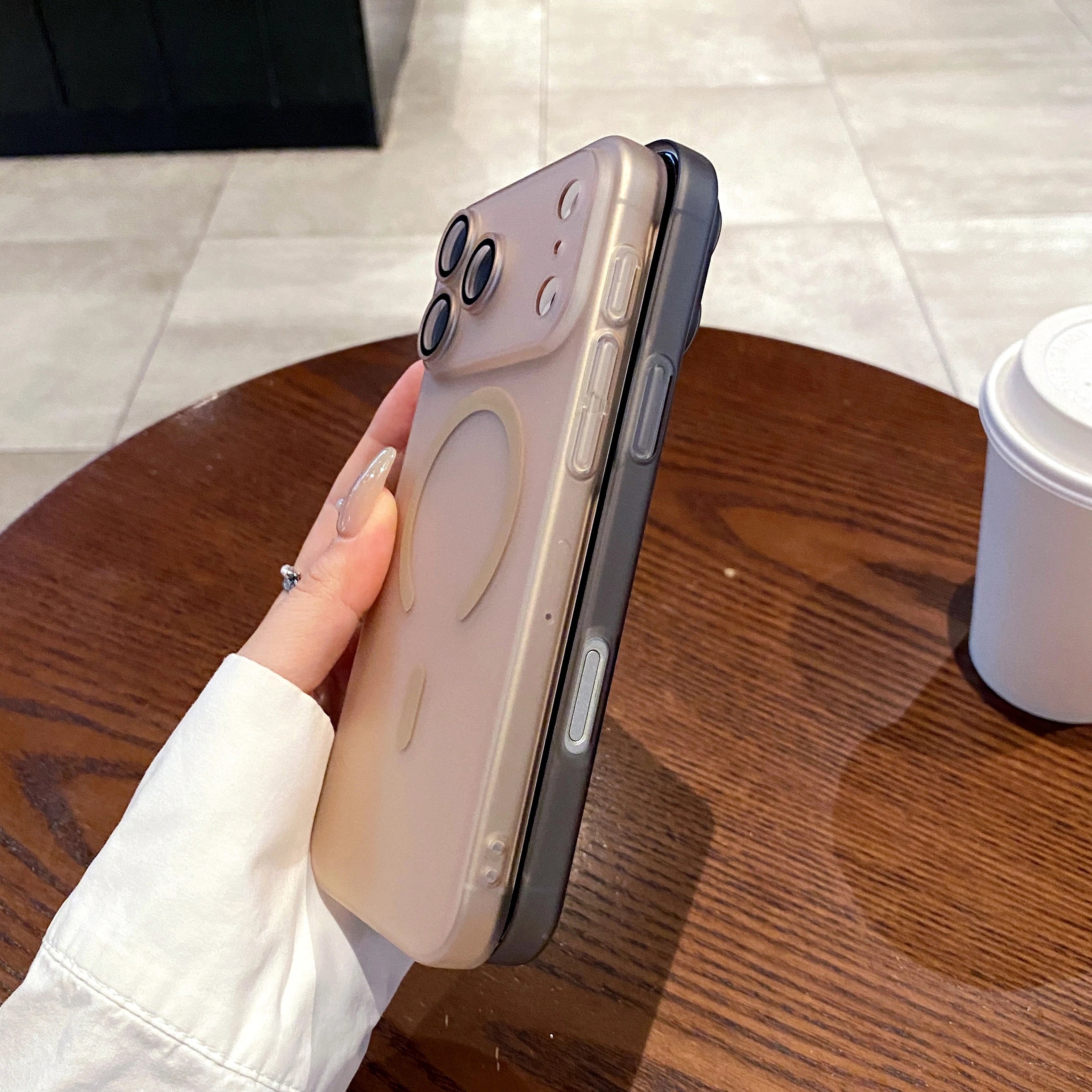 Luxury Ultra Thin Matte Clear For Magsafe Case for iPhone 17 Air 16 15 14 Plus 13 12 11 Pro Max Magnetic Wireless Charge Cover