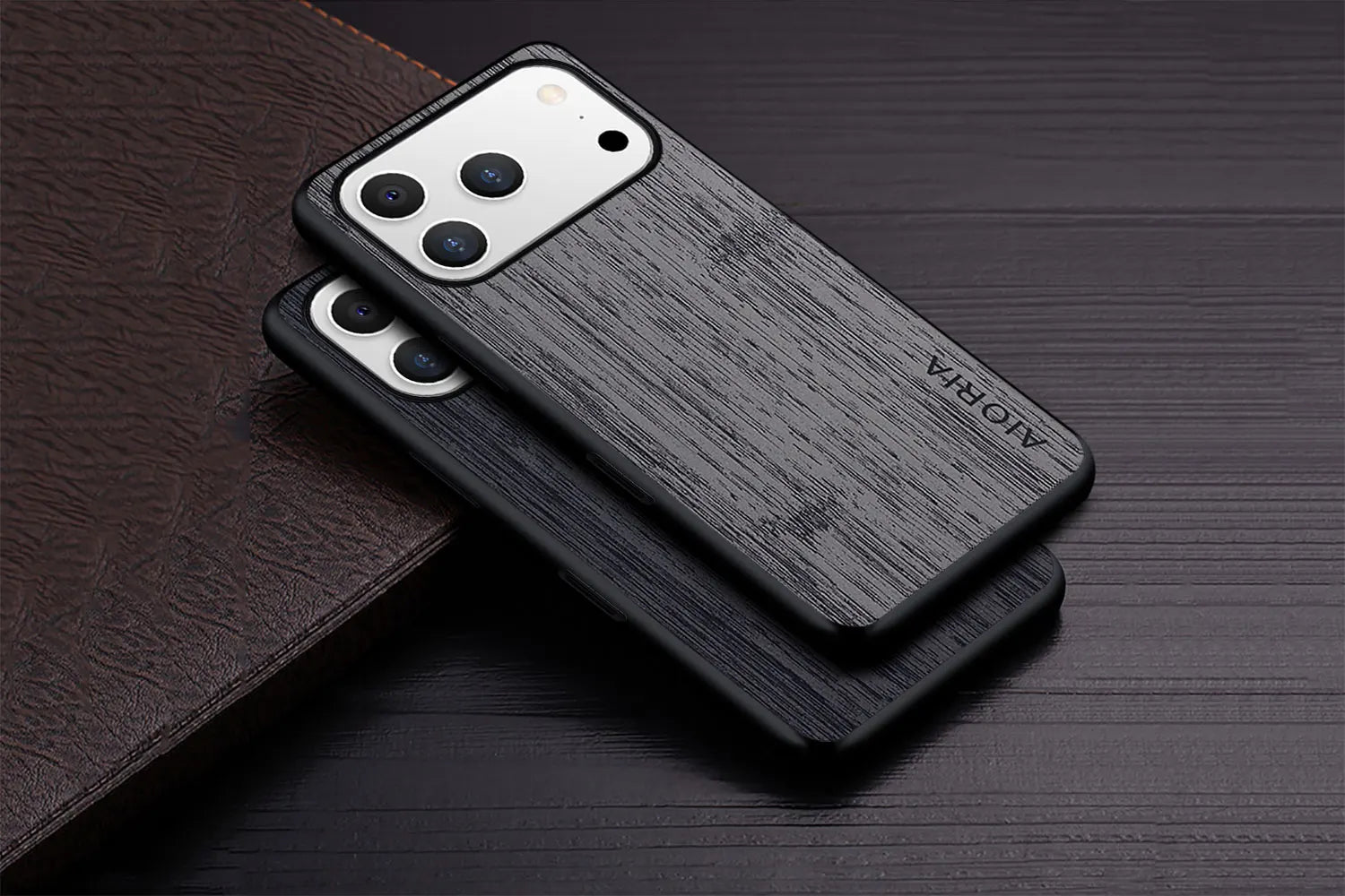 Case for iPhone 17 Pro Max Air case bamboo wood pattern Leather cover funda for iPhone 17 Pro Max coque case capa
