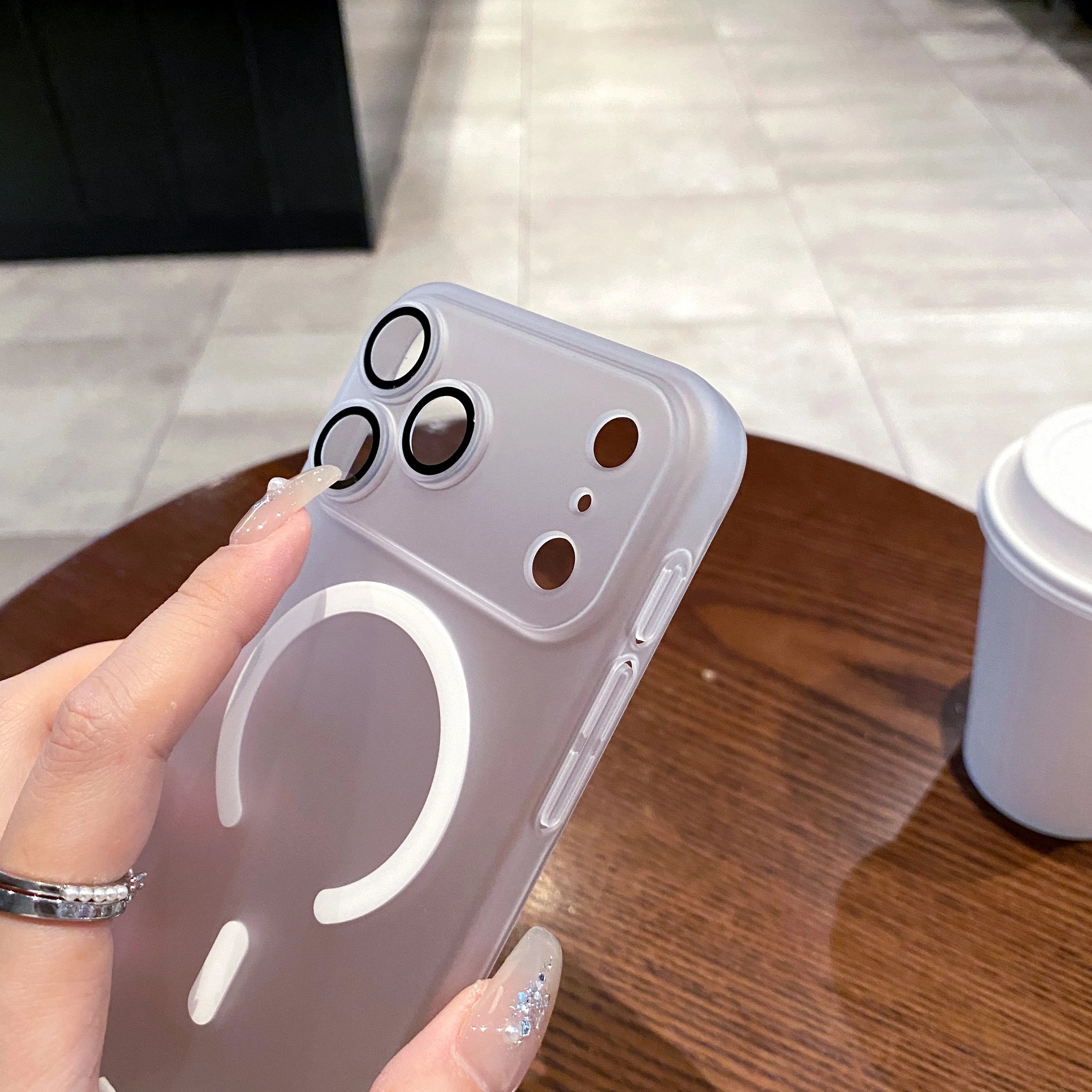 Luxury Ultra Thin Matte Clear For Magsafe Case for iPhone 17 Air 16 15 14 Plus 13 12 11 Pro Max Magnetic Wireless Charge Cover