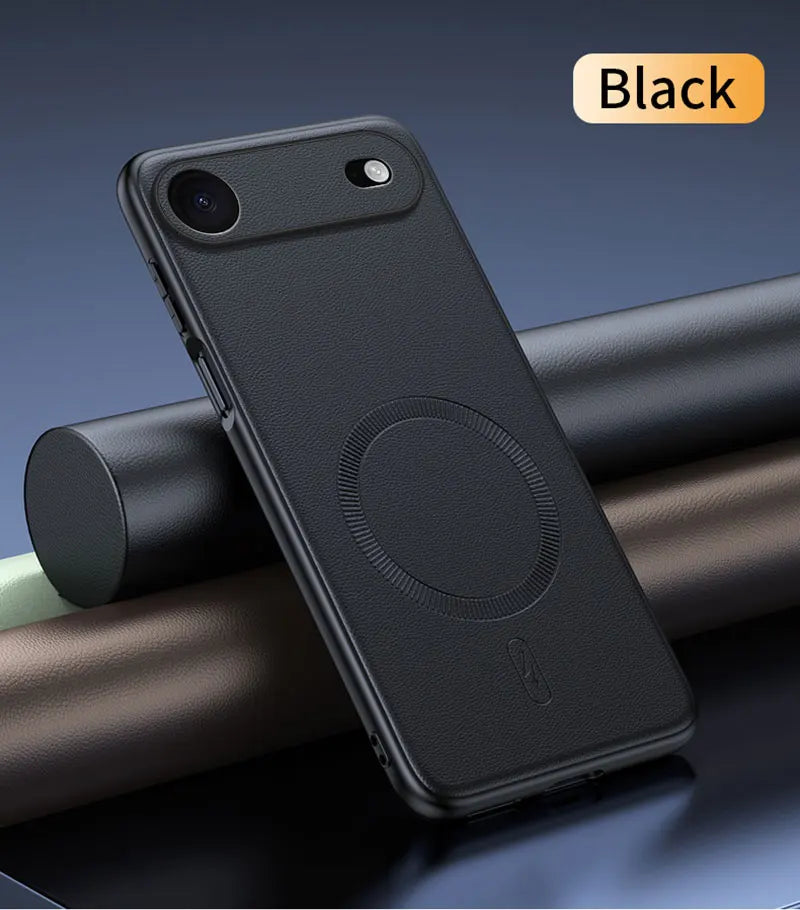 For Iphone 17 Air Case Magnetic Leather Shield Cover For Iphone 17 Air Anti-Fingerprint Non-Slip PC+TPU