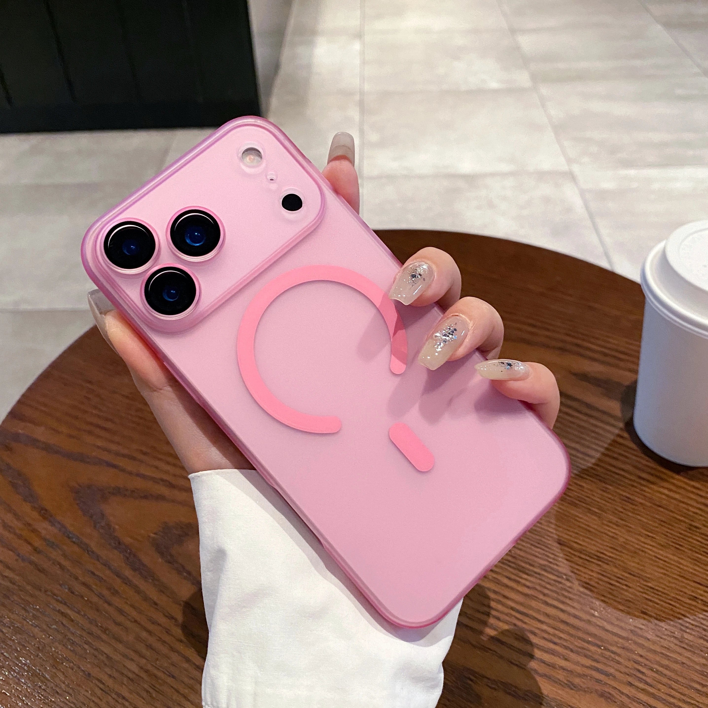 Luxury Ultra Thin Matte Clear For Magsafe Case for iPhone 17 Air 16 15 14 Plus 13 12 11 Pro Max Magnetic Wireless Charge Cover