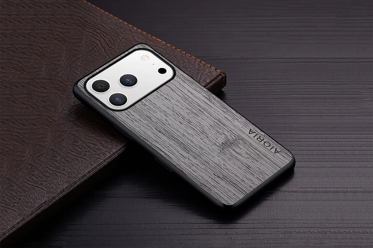 Case for iPhone 17 Pro Max Air case bamboo wood pattern Leather cover funda for iPhone 17 Pro Max coque case capa
