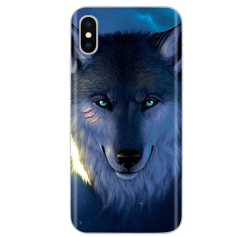 Cute Animal Flower Silicone Case for Iphone XR Case X Xs Max Simple Silicone Case for Iphone X Xs Max Xr Soft Cover Coque Shell