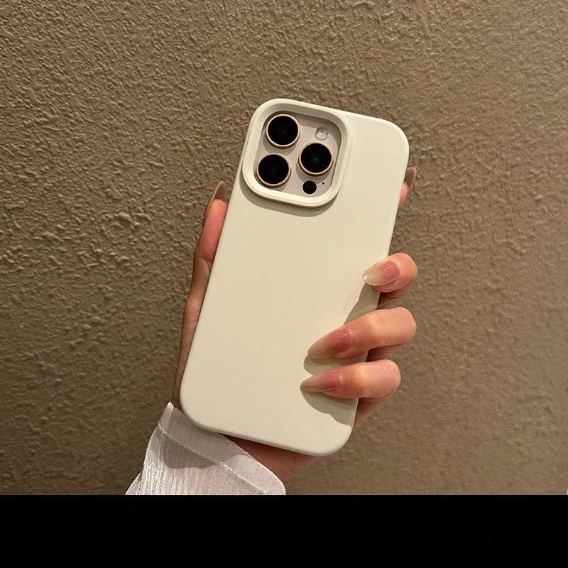 Soft Liquid Silicone Candy Color Case for iPhone 16 15 14 13 Pro Max Plus 12 11 16e Sensitive Camera Control Button Matte Cover