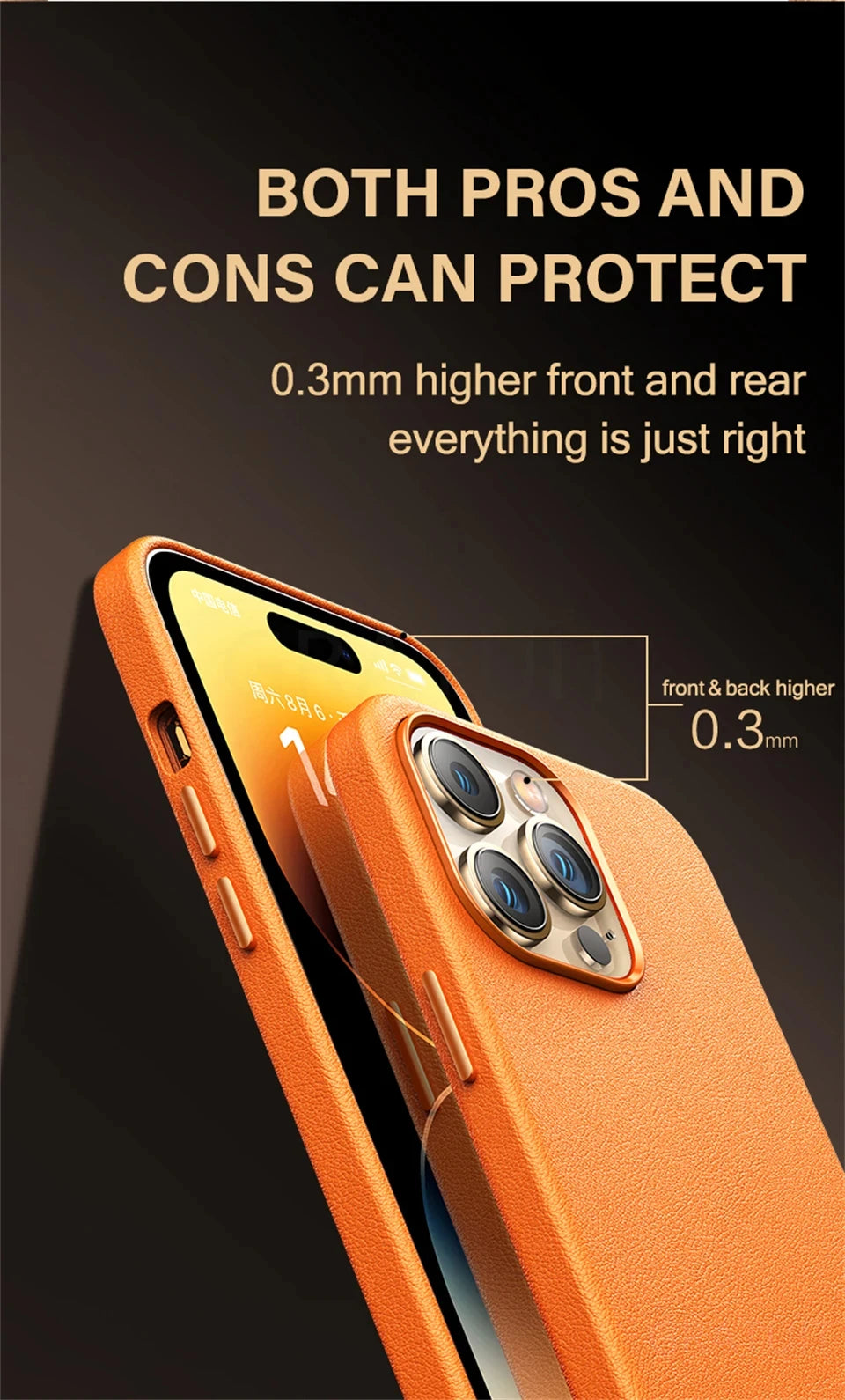 Official Original Animated Leather Cases for iPhone 16 13 14 15 Pro Max for Magsafe Magnetic Wireless Charging Cover For 15 Plus