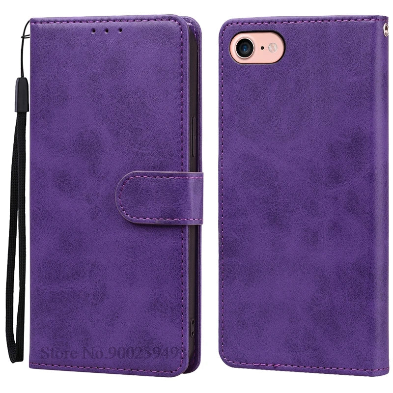 For iPhone SE 2020 Case Leather Flip Cover for iPhone 6 6S 7 8 Plus Cases Magnetic Wallet Phone Case For iPhon 6 6s Cover Coque