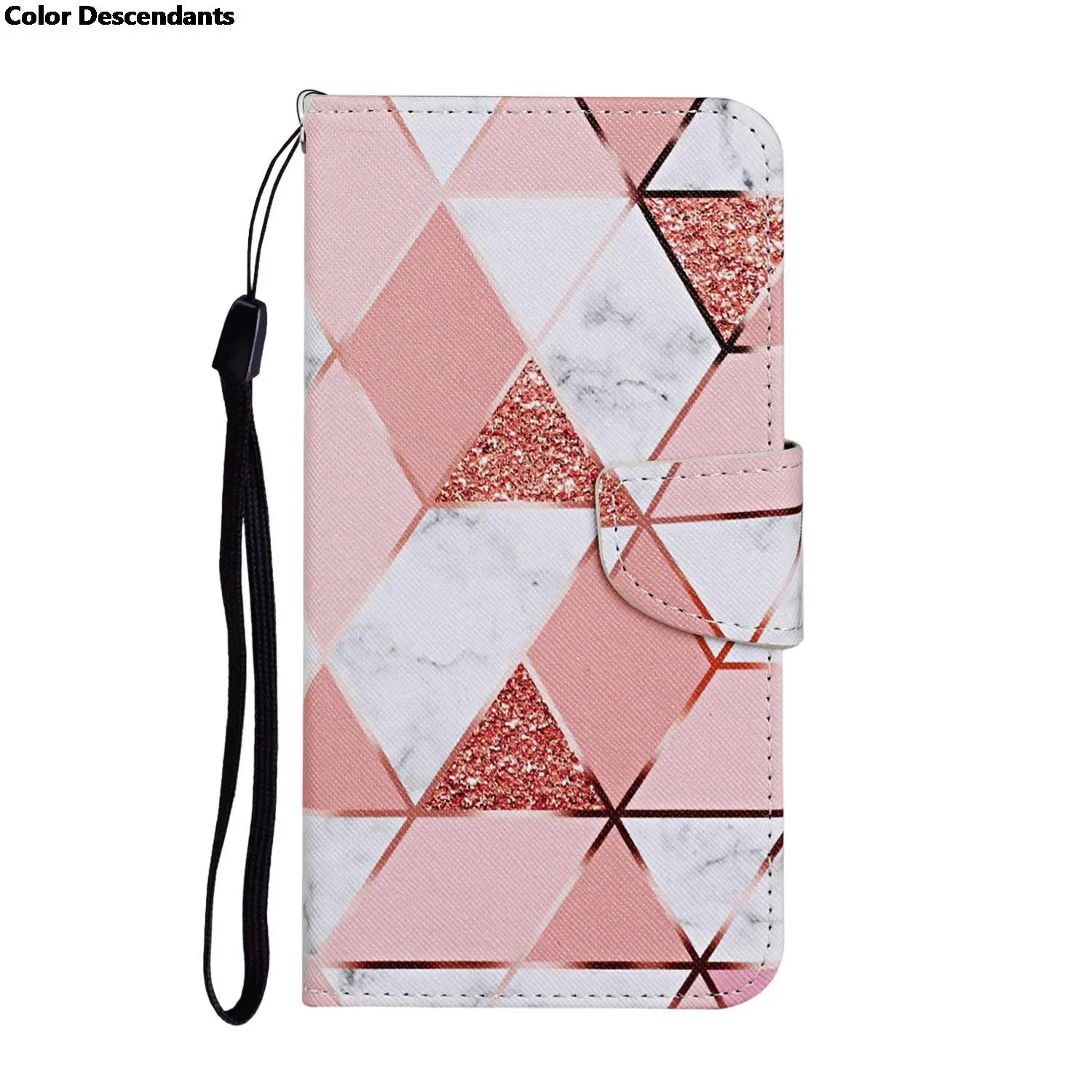 Painted Leather Case For iPhone 12 13 Pro Max mini SE 2020 15 Flip Wallet Card Slot Holder Phone Book Cover Flower Butterfly Cat