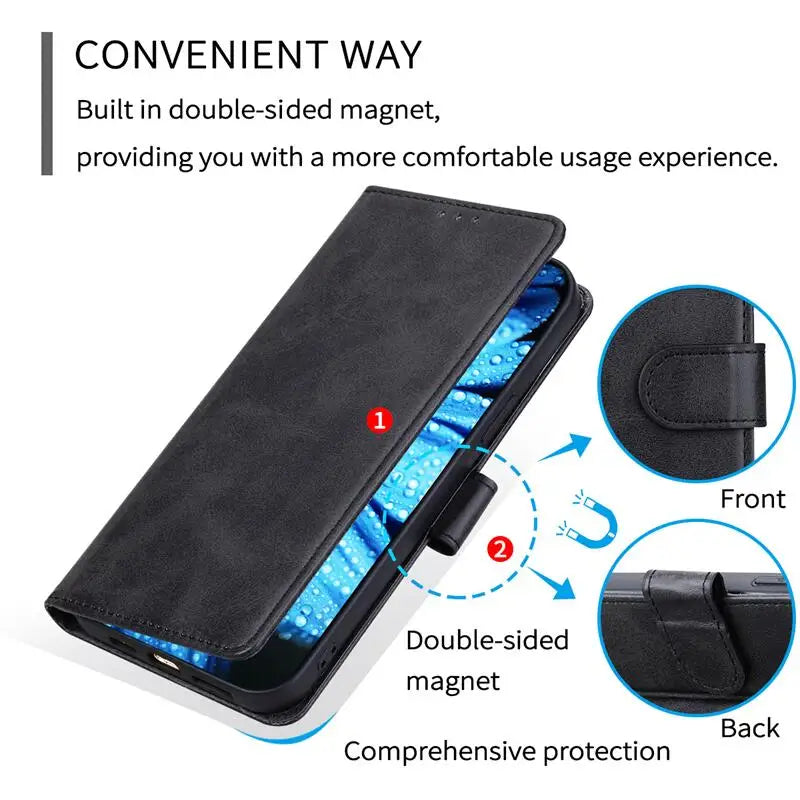 For iPhone SE 2020 Case Leather Flip Cover for iPhone 6 6S 7 8 Plus Cases Magnetic Wallet Phone Case For iPhon 6 6s Cover Coque