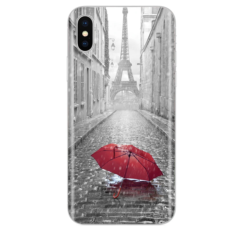 Cute Animal Flower Silicone Case for Iphone XR Case X Xs Max Simple Silicone Case for Iphone X Xs Max Xr Soft Cover Coque Shell