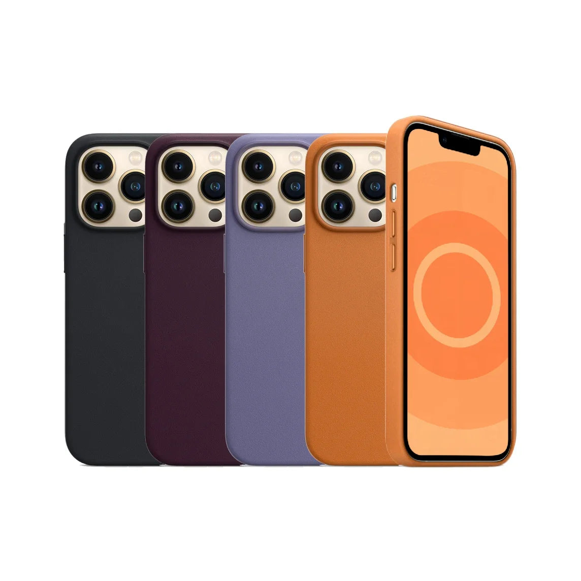 Original  Case Magsafe Leather Magnetic Case For iPhone 13 Pro Max Plus Case Wireless Charging Drop Protect Cover