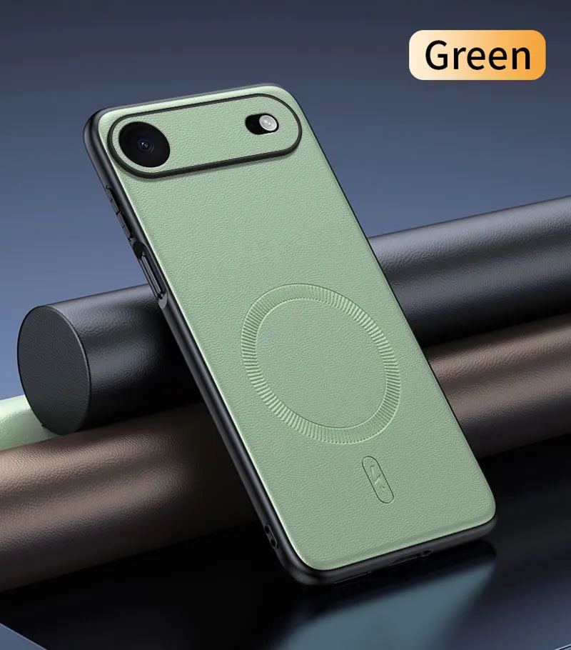 For Iphone 17 Air Case Magnetic Leather Shield Cover For Iphone 17 Air Anti-Fingerprint Non-Slip PC+TPU