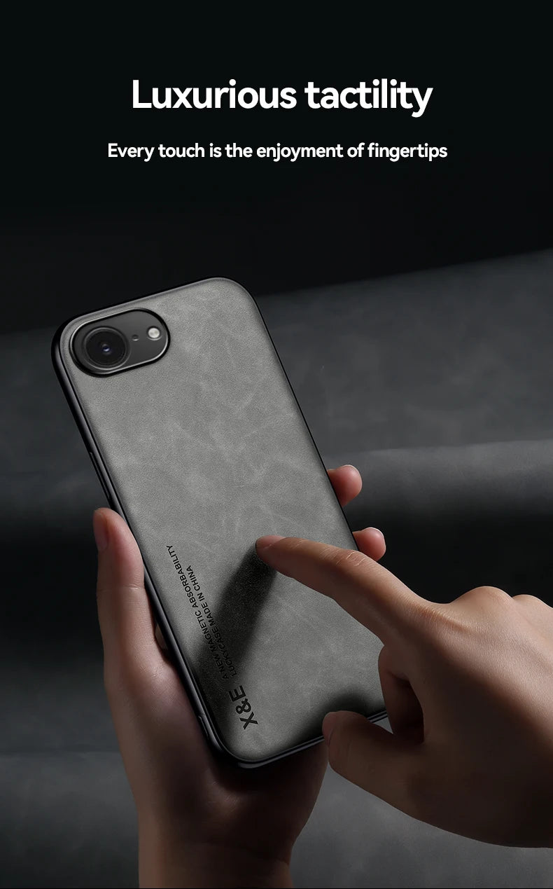 Magnetic Leather Case For iPhone 16E iPhone16E 5G Shockproof Silicone Soft Case Cover