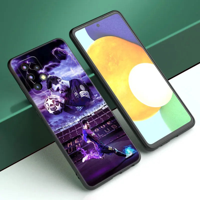 Neymar Mbappe Football Phone Case For Samsung A13 A22 A24 A32 4G A33 A34 A35 A52S A53 A54 A55 A73 5G A06 A12 A14 A15 A23 A51