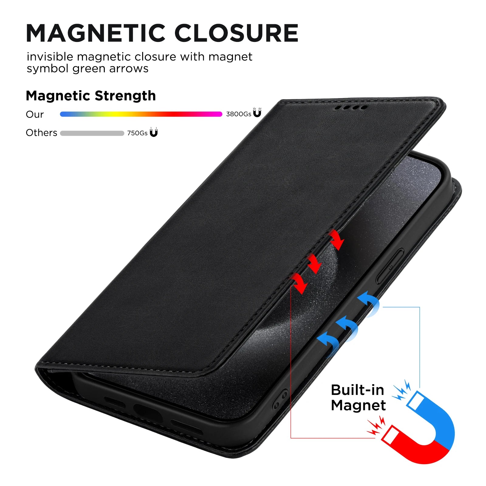 PU Leather Wallet Phone Case For iPhone 16E 16 Pro Max  15 Plus 14 13 12 Flip Cover Protective Magnetic With Picture Frame