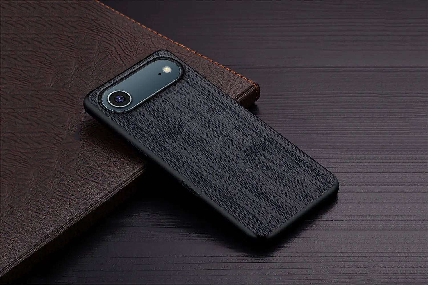 Case for iPhone 17 Pro Max Air case bamboo wood pattern Leather cover funda for iPhone 17 Pro Max coque case capa