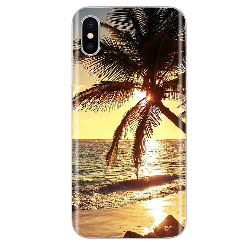 Cute Animal Flower Silicone Case for Iphone XR Case X Xs Max Simple Silicone Case for Iphone X Xs Max Xr Soft Cover Coque Shell