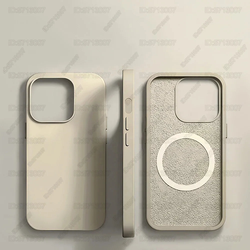 Magnetic Original Liquid Silicone Shockproof Case For iPhone 16 15 14 13 12 11 Pro Max 16 Plus For Magsafe Wireless Charge Cover