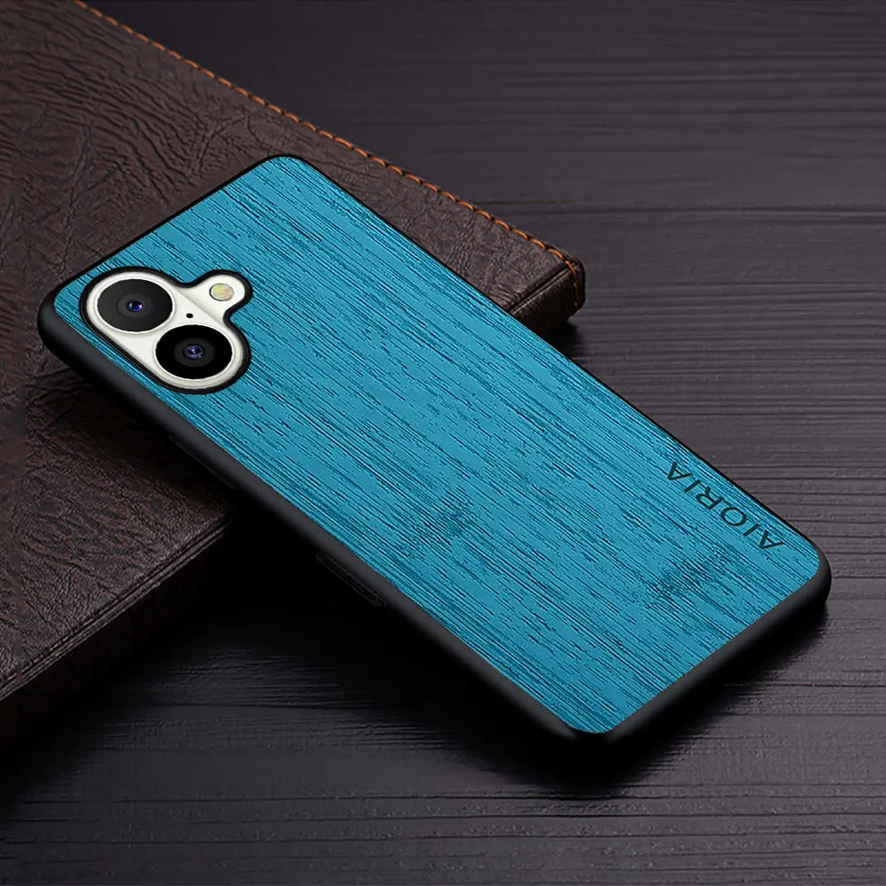 Case for iPhone 17 Pro Max Air case bamboo wood pattern Leather cover funda for iPhone 17 Pro Max coque case capa