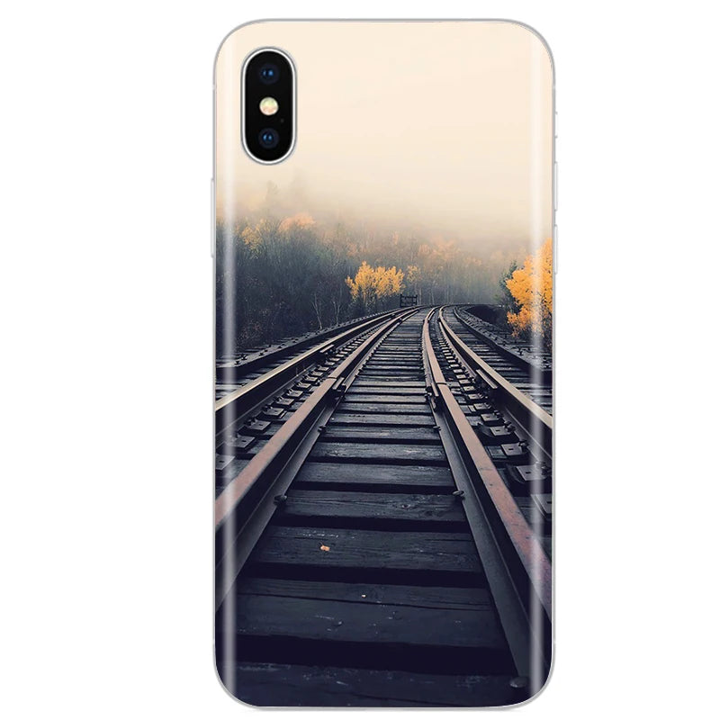 Cute Animal Flower Silicone Case for Iphone XR Case X Xs Max Simple Silicone Case for Iphone X Xs Max Xr Soft Cover Coque Shell