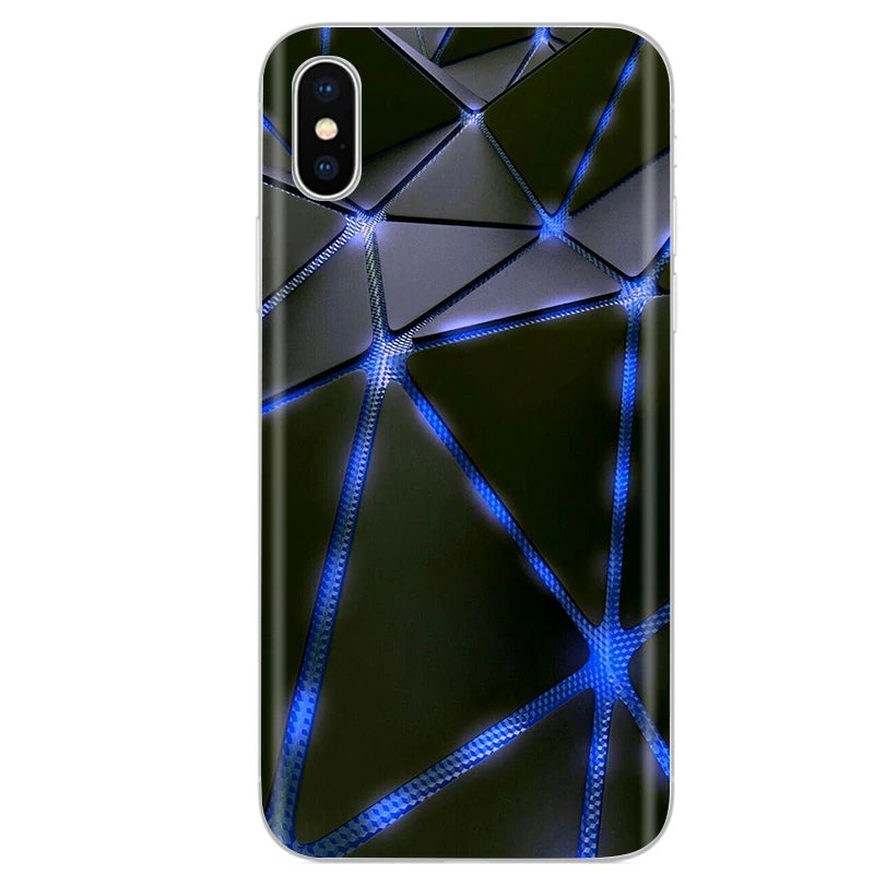 Cute Animal Flower Silicone Case for Iphone XR Case X Xs Max Simple Silicone Case for Iphone X Xs Max Xr Soft Cover Coque Shell