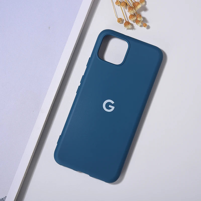 TPU Case For Google Pixel 4XL 5 5A 4 Liquid Silicone Case Cover Pixel 4A 4G 5G Shell Fundas Coque Soft Back Bumper Pixel 4 XL