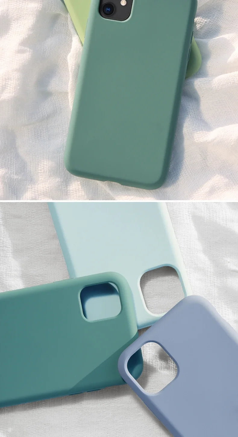 Original Official Silicone Cases For iPhone 16 15 12 14 13 Pro Max 15 16 Plus logo Case For Apple iPhone 11 14 15 16 Pro Cover