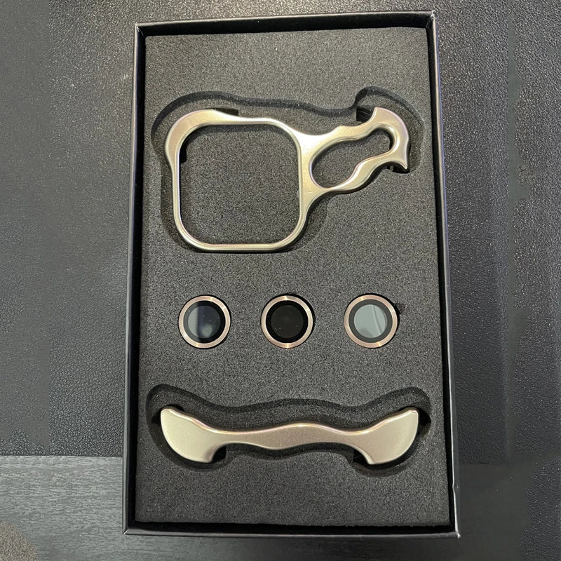 Luxury Irregular Aluminum Alloy Bumper Phone Case For IPhone 12 13 14 15 16 17 Pro Max 17Air Lens Film Protection Metal Cover