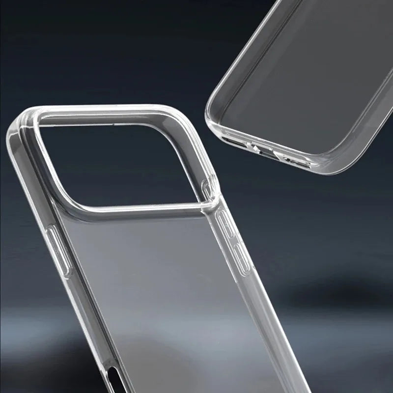 Luxury Transparent Soft Silicone Phone Case For iPhone 17Pro Max 17Pro 17 Air Ultra Thin Clear Cases Cover For iPhone 17 Pro Max