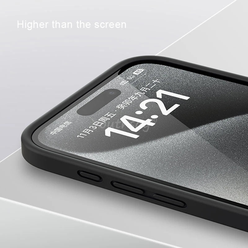 For iPhone 17 Air Case Liquid Silicone Plain Case For iPhone Air Cover TPU Anti-drop Phone Protector For iPhone 17 Pro Max Case
