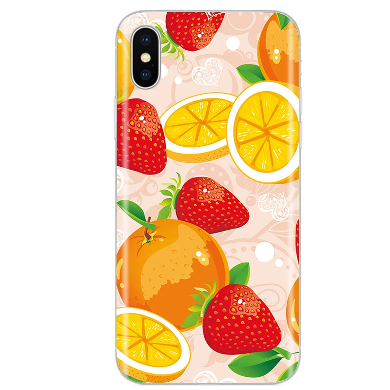 Cute Animal Flower Silicone Case for Iphone XR Case X Xs Max Simple Silicone Case for Iphone X Xs Max Xr Soft Cover Coque Shell