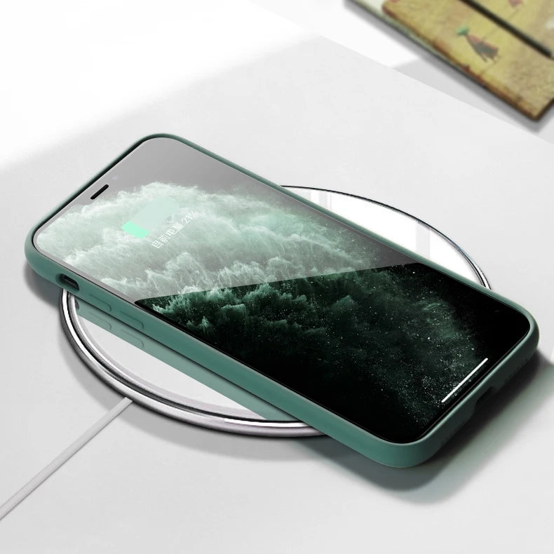 Original Official Silicone Cases For iPhone 16 15 12 14 13 Pro Max 15 16 Plus logo Case For Apple iPhone 11 14 15 16 Pro Cover